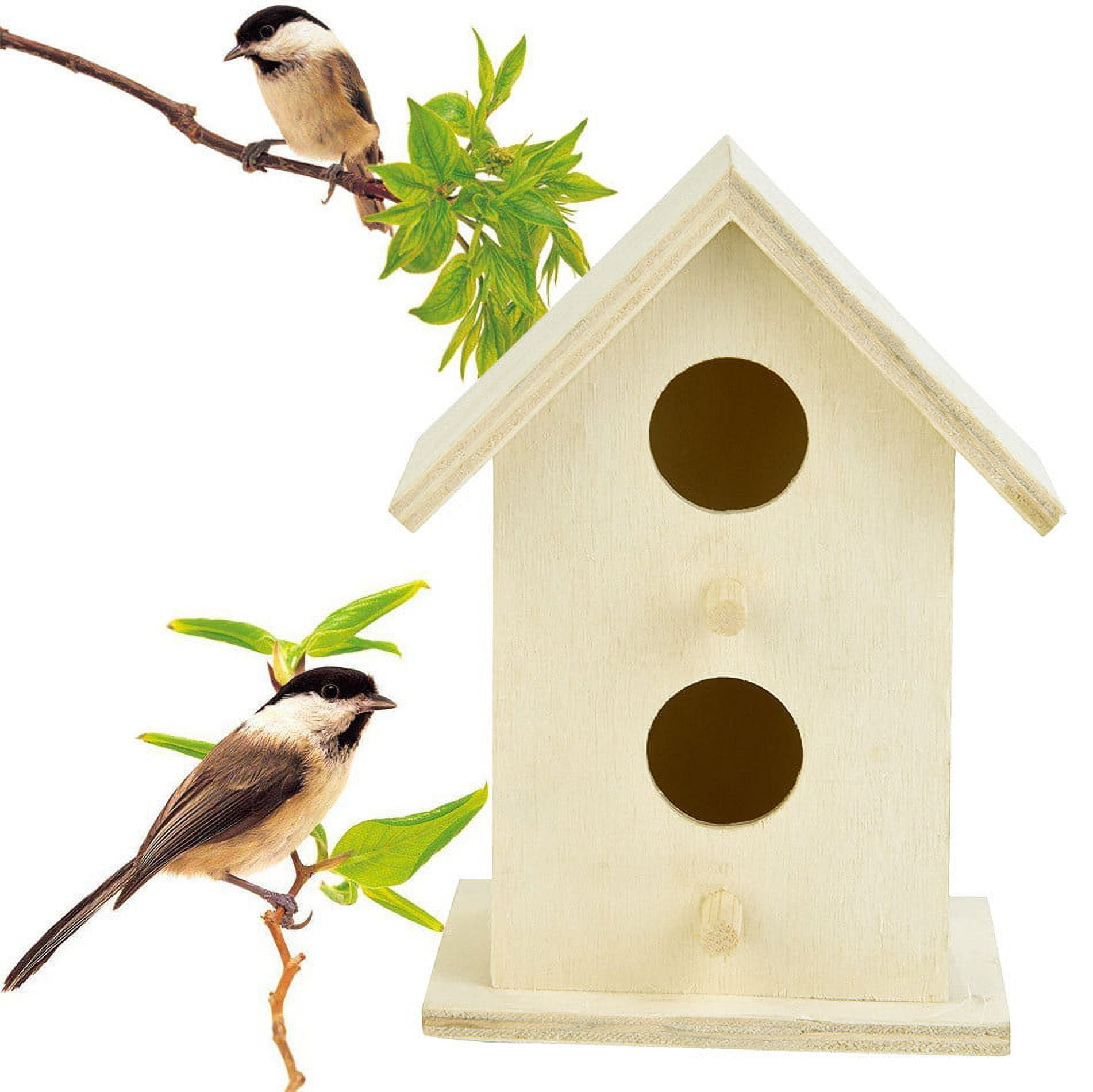 Dongrere Bird Houses for Outside, Hummingbird Feeders for Outdoors, Garden Wooden