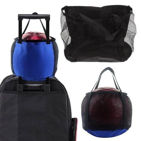 Lifetechs Bowling Mesh Bag Single Ball Tote Bag with Handle Bowling Ball Holder Sports Equipment Storage Net Bag for Gym Outdoor