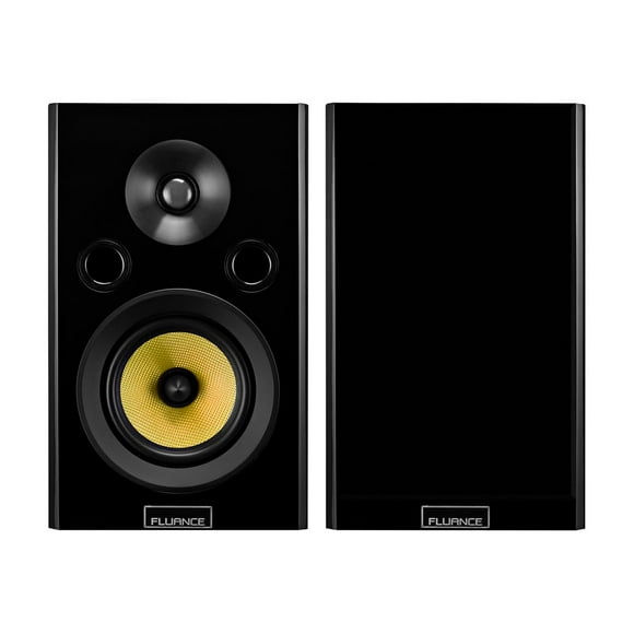 Fluance Signature Series HFS - Surround channel speakers - for home theater - bookshelf - 30 Watt - 2-way - black ash