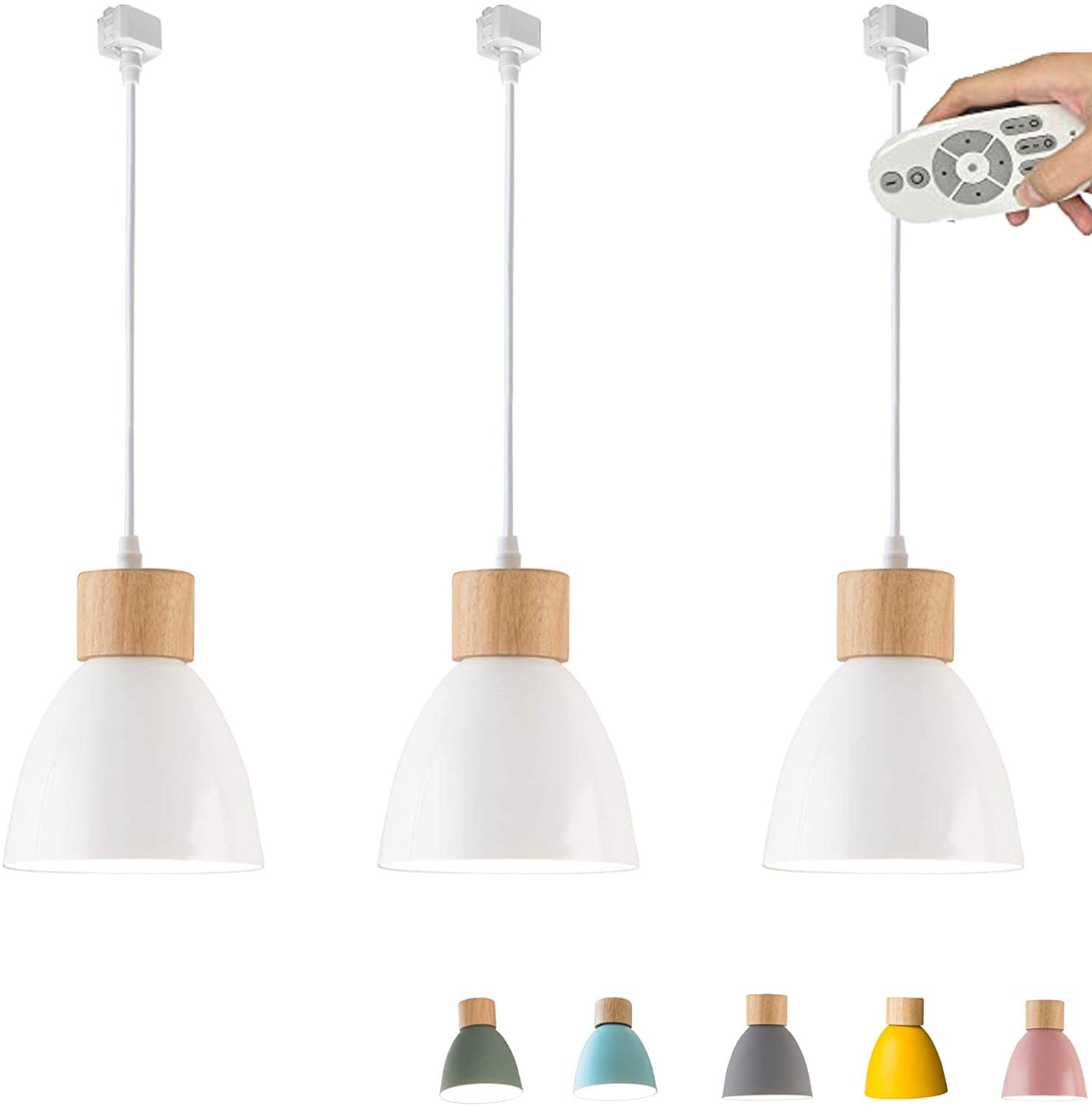 FSLiving Remote Control Pendant Light HType Track Pendant Light