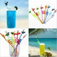 thumbnail image 6 of TERGAYEE Reusable Drinking Straws,Dinosaur Cartoon Straws Colorful Curved Plastic Straws Dino Birthday Party Supplies Party Favors Decorations for Kids,Family or Party Use, 6 of 8