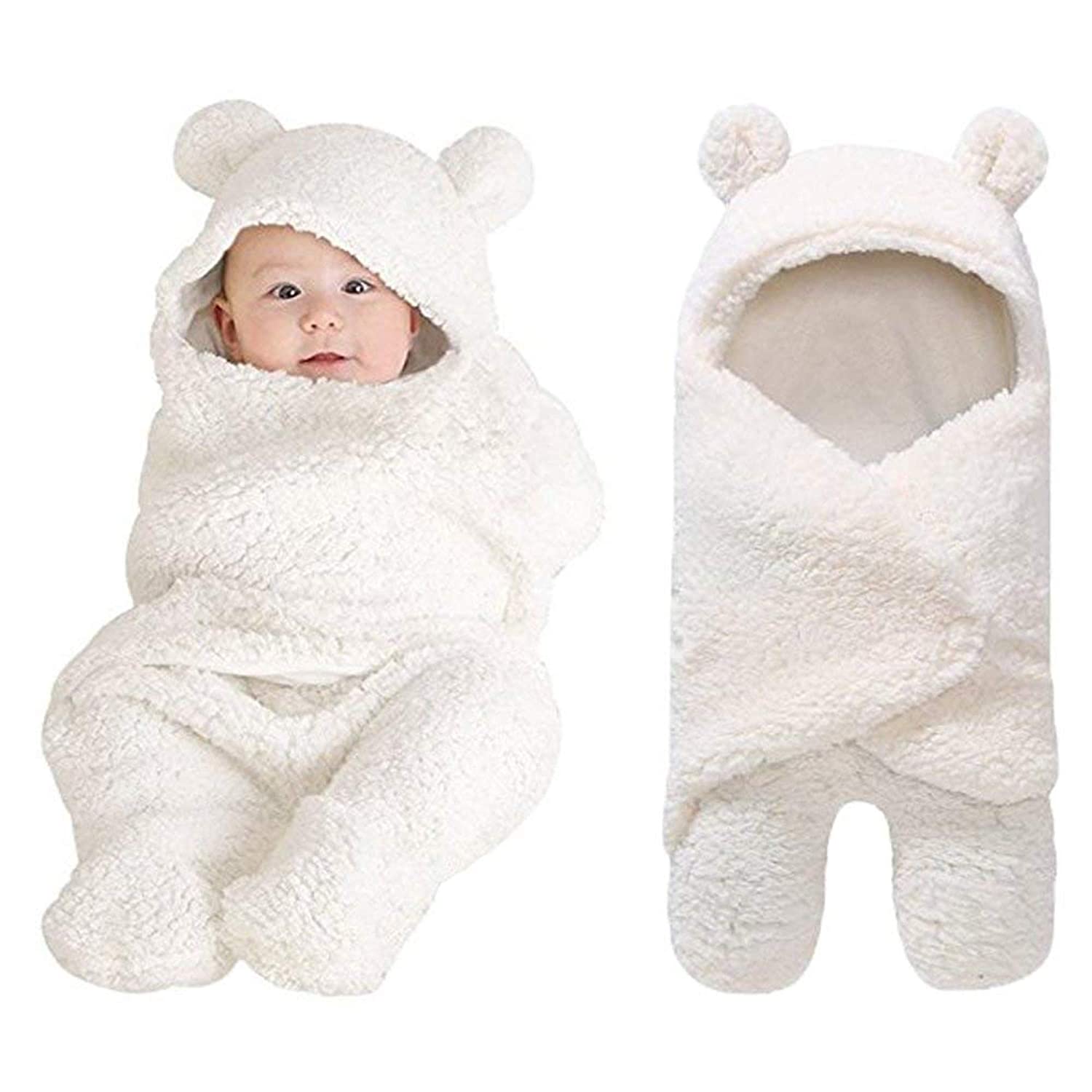 Cute Newborn Baby Boys Girls Blankets Plush Swaddle Blankets White Walmartcom Walmartcom