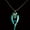 Green Light, variant on Wolf King Necklace - Unique Glow-in-the-Dark Design, Unisex Jewelry for Men and Women, Adjustable Chain Length, Perfect for Casual Daily Wear, Nighttime Events, and as a Gift,Black