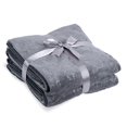 thumbnail image 4 of JML Bath Towels 2 Pack, Oversized Microfiber Bath Towels(30" x 60"), Soft and Super Absorption Multipurpose Towels for Bath, Beach, Pool, Sport - Grey Floral Pattern, 4 of 5