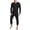 a01Black, variant on Onesie Pajamas for Men Union Suit Cropped Johns One Piece Thermal Underwear Soft Fit Comfortable Feel Full Button Front Sleep Loungewear Winter Layering Red XS