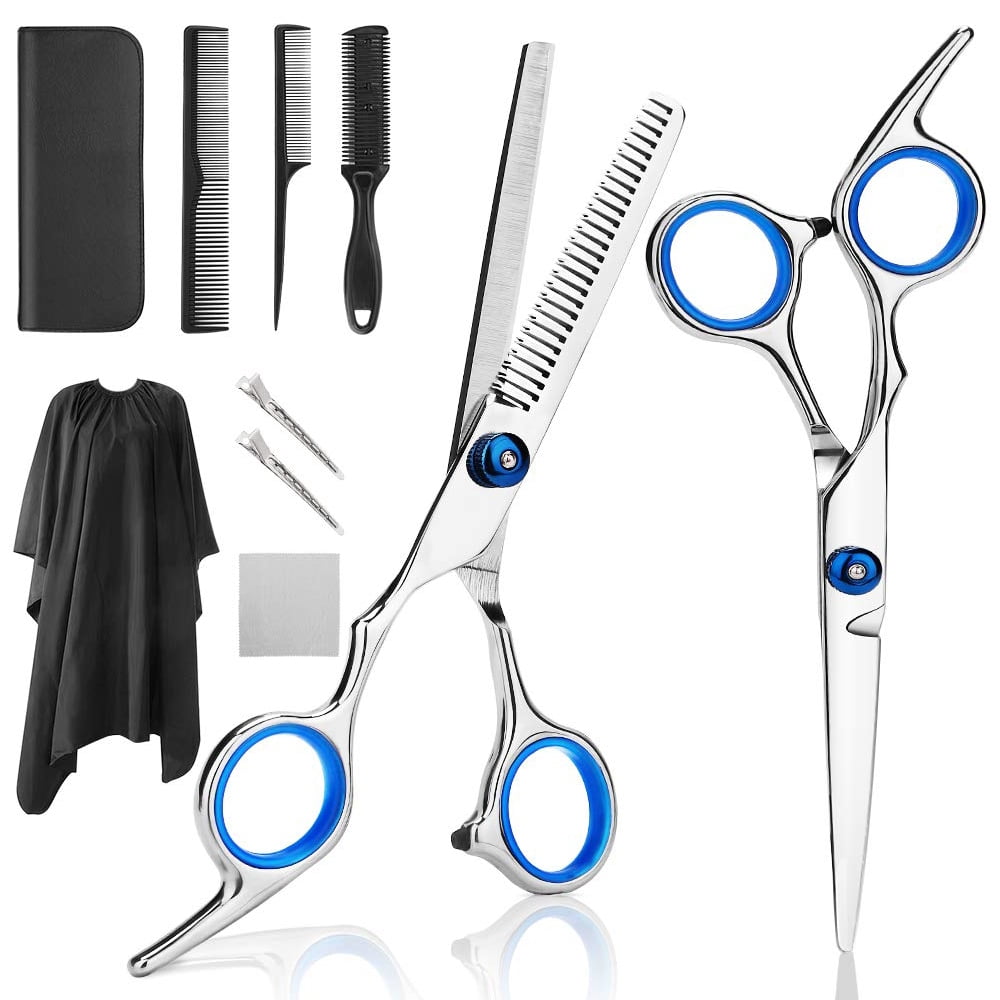 Hair Cutting Scissors Shears/Thinning/Set Hairdressing Salon Professional  Barber Tools Kit - Walmart.com