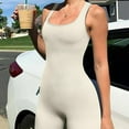 thumbnail image 1 of PENGXIANG Été Bodycon Rompers Respirant Slim Hanche-Lifting Combinaisons Élastiques pour la Forme Physique, 1 of 6
