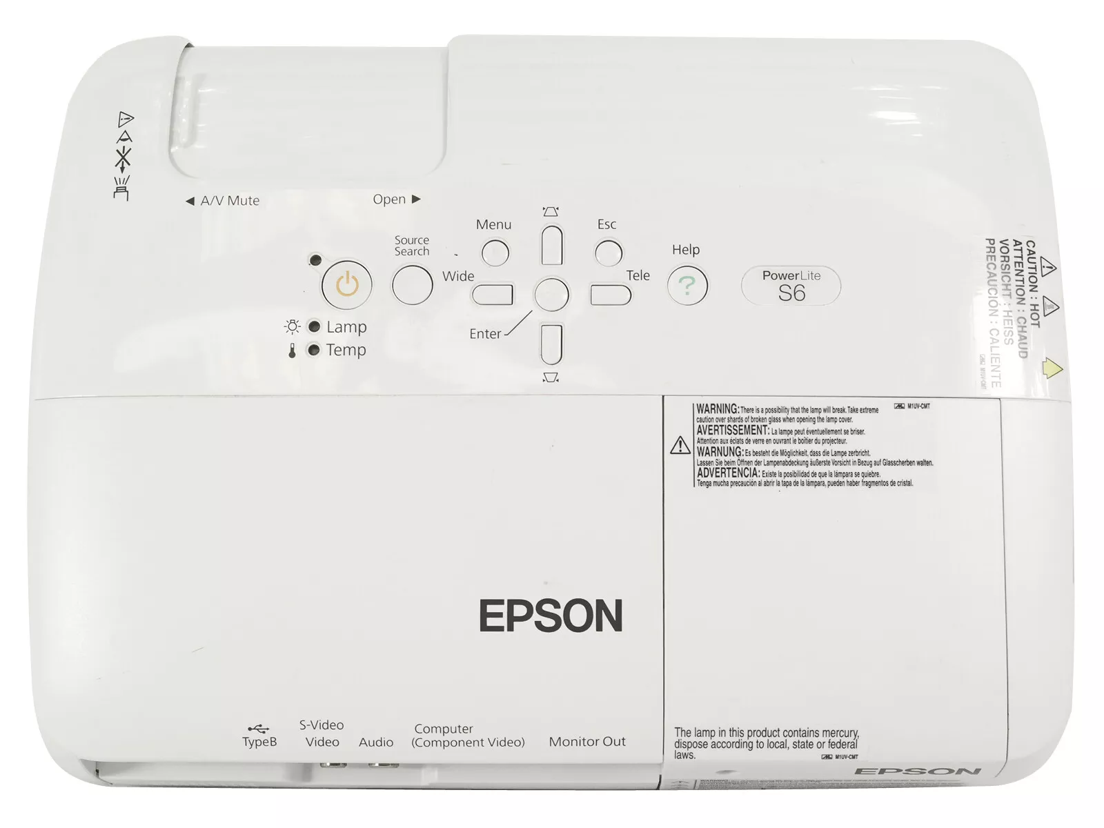 Powerlite S6 Epson Projector Lamp Replacement. Projector Lamp Assembly with Genuine Original Osram P-VIP Bulb Inside. 並行輸入品 EPSON POWERLITE S6 DIGITAL PROJECTOR