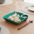 thumbnail image 1 of Separator Serving Dish Reusable Dipping Plate For Dumplings And Fruit Tray 4 Piece Toaster Oven Set Heavy Aluminum Cookie Sheet Rectangular Cake Pan Nonstick Wire Rack for Half Sheet Pan Wire Rack Pan, 1 of 4