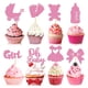 thumbnail image 1 of Bewildely 32 Uds. De papel, decoración bonita y bonita, adornos para magdalenas de bebé para decoración de pasteles Adorable, fácil Kits de decoración para fiestas, 1 of 6