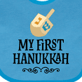 thumbnail image 4 of Inktastic My 1st Hanukkah Dreidel Boys or Girls Baby Bib, 4 of 4