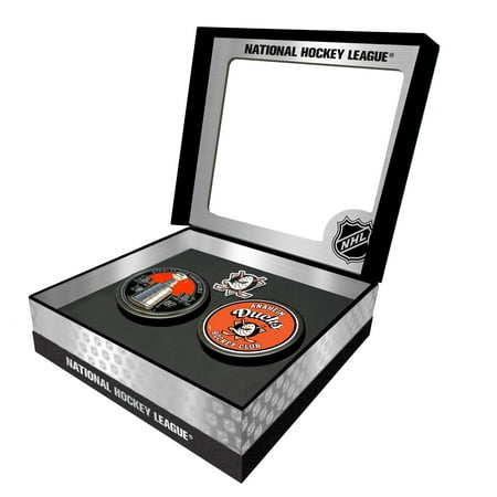 Anaheim Ducks Stanley Cup Retro Puck & 3D Cup Puck Gift Box Set