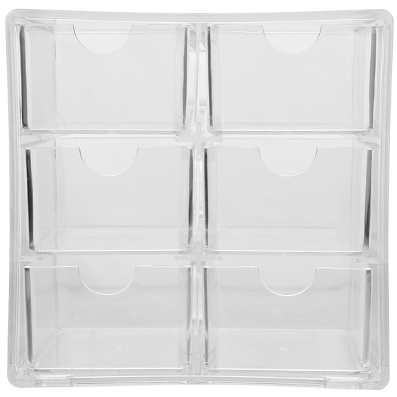 Tineasur Transparent Makeup Organizer Drawers with Stackable Multi Functional Storage for Jewelry and Cosmetics