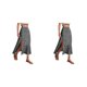 thumbnail image 2 of Sonducket larga dividida Estética Vacaciones Moda Primavera Verano Ropa Club Banquete Disfraces Accesorios Negro XXL Negro XXL 2piezas, 2 of 6
