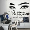 thumbnail image 2 of Farcauo Eyelash Wall Decals Stickers for Bedroom Queen Eye Quotes Wall Décor Wall Murals for Living Room Lash Room Decor Wall Decor Stickers Murals 3D DIY Wall Art Decorations Peel and Stick, 2 of 6