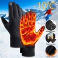 thumbnail image 3 of Waterproof Winter Gloves Men Warm Heating Gloves Touchable Thermal Riding Motorcycle Gloves ,Easy to Use, 3 of 7