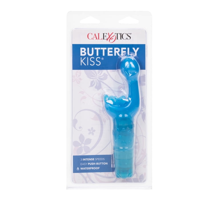 CalExotics Original Best Selling 3-Speed Butterfly Kiss Vibrator - Blue -  Walmart.com