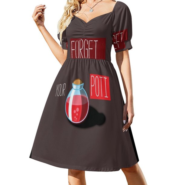 Vestido de manga corta Potion, vestido holgado de verano, vestido de playa, vestido de verano para mujer, de moda para mujer
