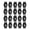 A001- Black, variant on Heavy Duty Casters, Casters for Furniture Legs, Ball Bearing Swivel, Side Mount Casters, 20 Pack 1.75X0.5 Inch Compact Swivel Wheels for Smooth Quiet Movement of Small Equipment,