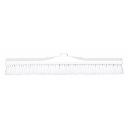 

1 PK ToughGuy 23 13/32 in Sweep Face Broom Head Stiff Synthetic White