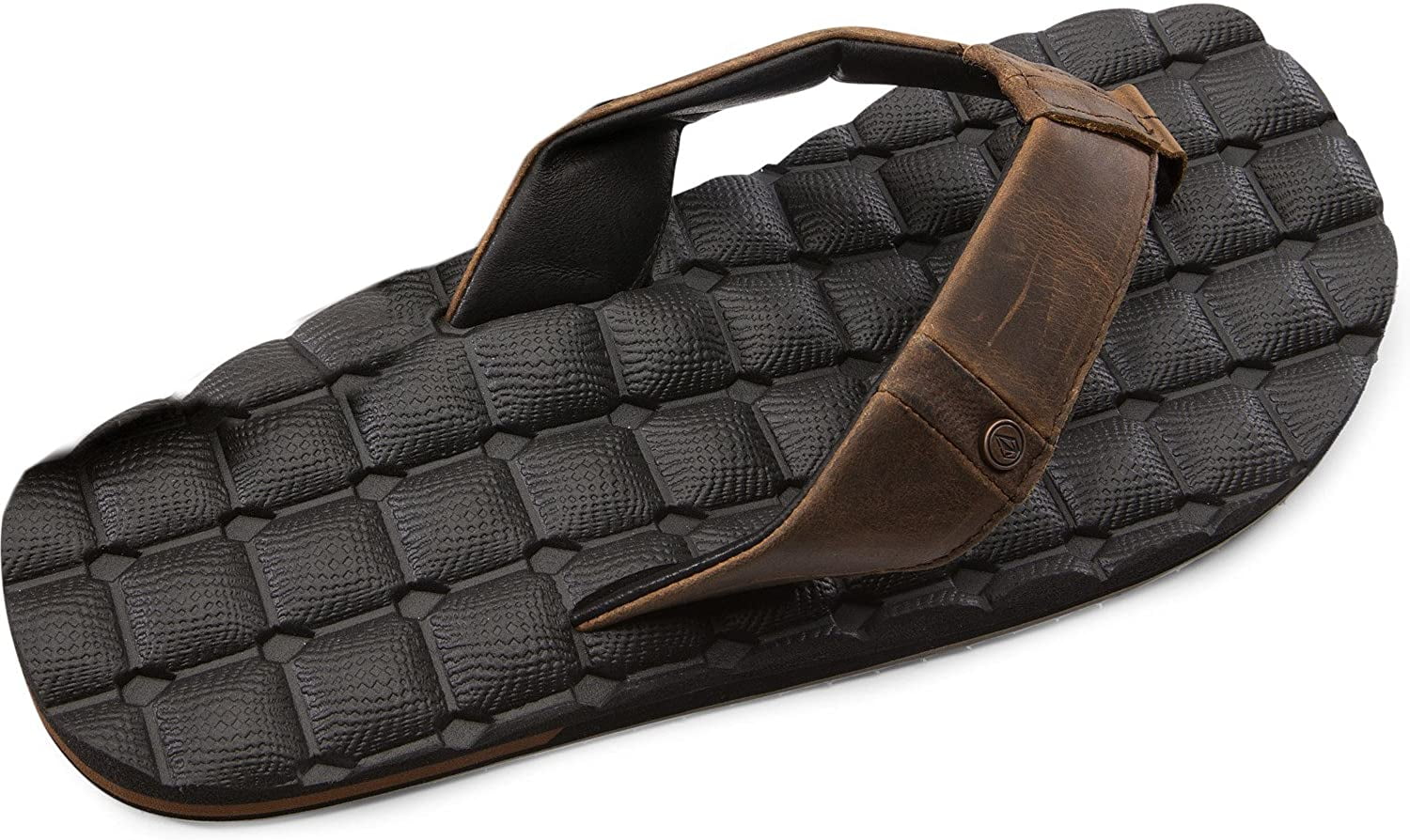 Volcom Men's Recliner Leather Sandal