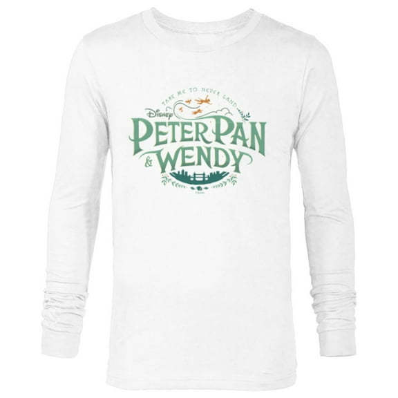 Disney Peter Pan & Wendy Take Me to Never Land Disney - Long Sleeve T-Shirt for Men - Customized-White