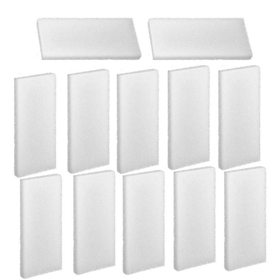 Qzbhct 12 Pcs Foam Filter Pads Compatible with Fluval U2 Canister Filter Aquarium Bio Sponge Replacement