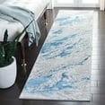 thumbnail image 2 of SAFAVIEH Meadow Giovanni Abstract Runner Rug, Grey/Blue, 2' x 8', 2 of 7