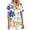 01-Blue, variant on Nursing Scrubs for Women,Floral Printed Scrub Tops for Women - Stretchy V-Neck Short Sleeve Nurse Work Shirts - Sky Blue - XXL