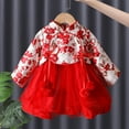thumbnail image 2 of Youmylove Toddler Kids Girls Children Hanfu Girls New Year Dress Winter Dress New Year Embroidery Tang Suit Performance Partys Outdoor Dailywear, 2 of 8