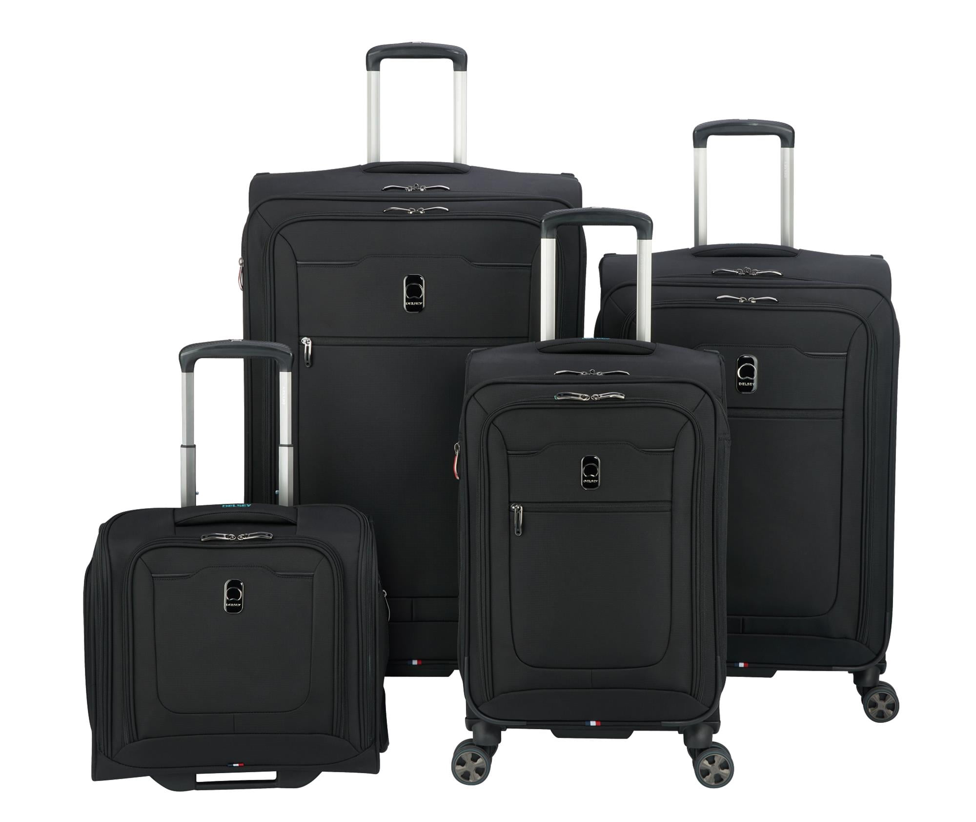 Delsey Paris Hyperglide 4Piece Luggage Set (Underseater, CarryOn, And