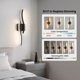 thumbnail image 4 of Apliques de Pared Recargables WOSHITU Negro 60 cm con Control Remoto Paquete de 2, 4 of 9