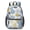Geometric Flower and-1, variant on Geometric Flower and Dahlia Gray 17" School Backpacks for Teens,Waterproof Oxford Fabric,S-Shape Padded Straps for School,Travel,Hiking,Camping