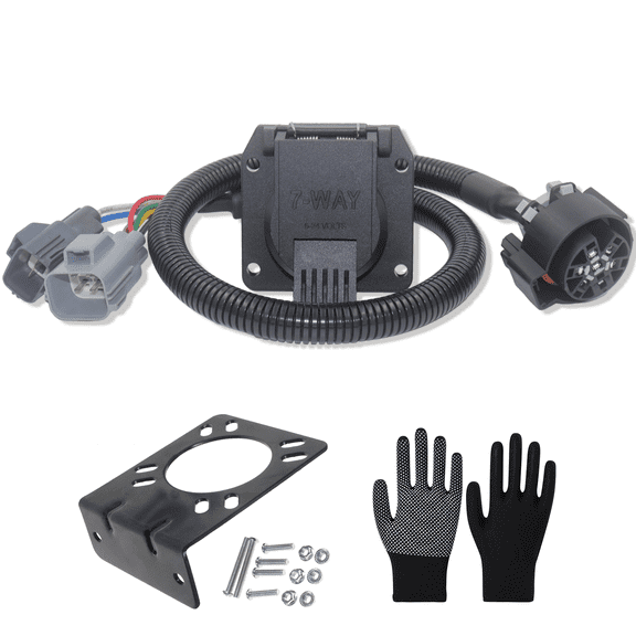 For Ford F-250 F-350 F-450 2020-2026 Custom Wiring Harness with 7-Way RV Blade Trailer Connector