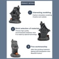 thumbnail image 5 of FQNRM 4.3X2.8inch Halloween Miniature Village Figurine, Resin Mini Tombstones Model Skull Head Haunted House Table Decoration for Home Kitchen Office Bar Decorations A, 5 of 8