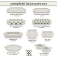 thumbnail image 5 of Country Kitchen Nonstick Stackable Bakeware Set - Durable, Easy Release Baking Set, Cream, 10 Pcs, 5 of 8