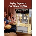 thumbnail image 4 of PopBria 12oz Countertop Popcorn Machine, Retro Professional Popcorn Maker, Movie Theater Style Popcorn Machine with Warming Deck, 64-Cup Large Batch for Home Theater and Party (Black and Gold), 4 of 7