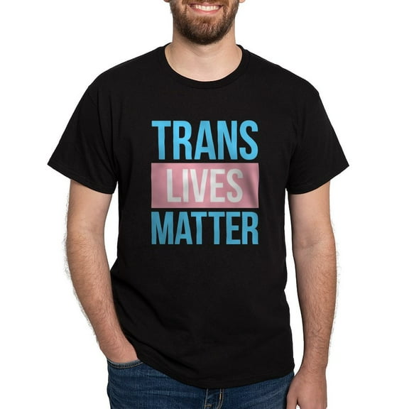 CafePress - Trans Lives Matter Dark T Shirt - Men's Classic Graphic Cotton T-Shirt