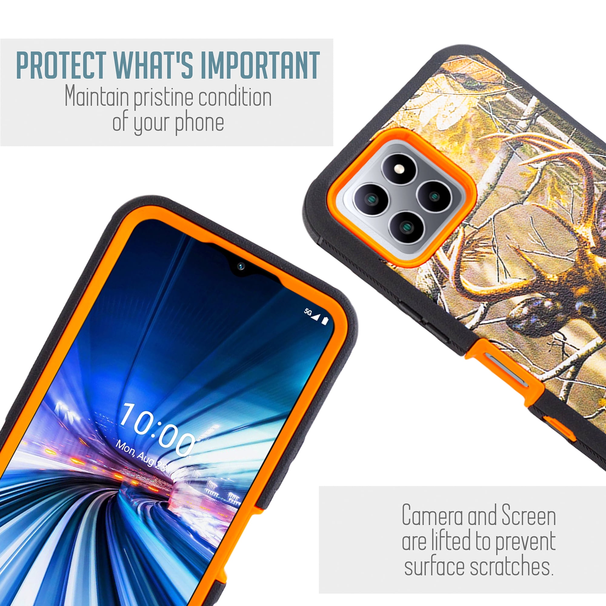TJS Funda Compatible Con Boost Mobile Celero 5G Plus 2023 De 7.0 - Foto 4