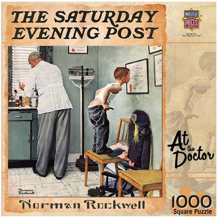 MasterPieces Saturday Evening Post At the Doctor - 1000 Piece Jigsaw Puzzle by Norman Rockwell