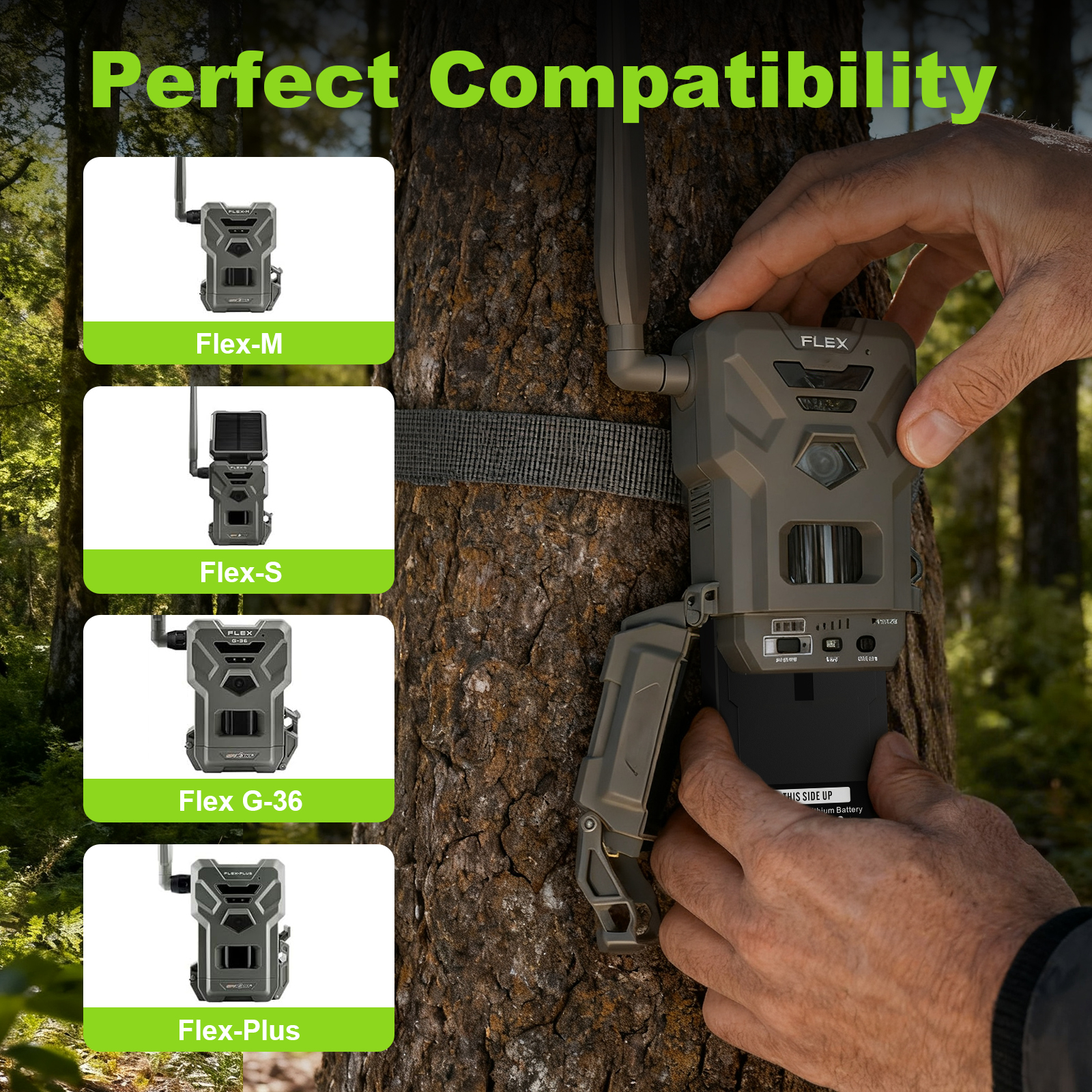 2 Pack LIT-22 Battery 7000mAh Rechargeable Lithium Battery for SPYPOINT Trail Camera - Compatible with Flex-M, Flex G-36, Flex-Plus, Flex-S Cellular Trail Cameras (Includes Type-C Cable)