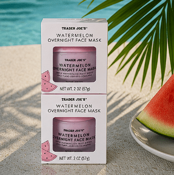 Trader Joe's Watermelon Overnight Face Mask 2oz 57g (2 Jars)