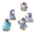 thumbnail image 2 of Travelwant 6Pcs/Set Landscape Decorations Penguin Figures Miniature Penguin Figurines Mini Wild Animal Penguin Figurines Penguin Cake Topper Penguin Gifts Flightless Figurines Cute, 2 of 7