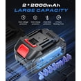 thumbnail image 5 of HOTREE Cordless Impact Wrench, 1/2 inch Brushless High Torque Impact Gun, 260 ft-lbs Max Torque, 3000 RPM, 2x 2.0Ah Batteries and Charge, 5 of 8