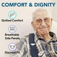 thumbnail image 4 of Adult Diapers Incontinence Briefs Medium, 200 Pack Double Case - For Men and Women - Quilted Moisture and Odor Lock - Light-Moderate Absorbency, Secure Fit Refastenable Tabs, Elastic Gathers, 4 of 6