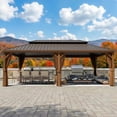 thumbnail image 6 of 22 Ft. W x 12 Ft. D Aluminum Hardtop Gazebo with Double Roof, Curtains & Mosquito Netting, 6 of 6