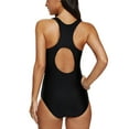 thumbnail image 7 of Women's Athletic One Piece Swimwear Racerback Hollow Out Bath Suit, 7 of 7