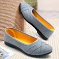 thumbnail image 5 of Mepaouo Womens Flats Shoes Dressy Round Toe Casual Slip on Ballet Loafers Work Driving Walking Shoe, 5 of 7