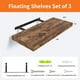 thumbnail image 4 of Juego de 3 estantes flotantes Upassion, color marrón rústico, 40 cm, 4 of 6