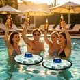 thumbnail image 6 of chaungfeng Floating Drink Holder, Pool Drink Floating Coaster Pool Beer Holder with Rope for Summer Party Tub Lake Boat, Medium(Fruit Style), 6 of 6